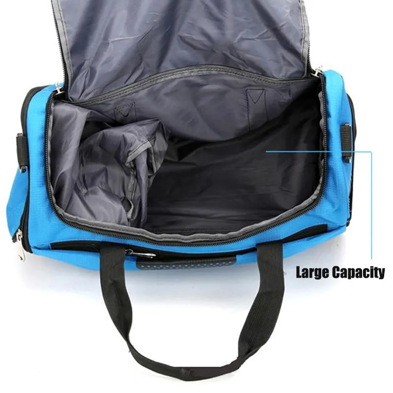 Large Sports Gym Bag With Shoes Pocket Waterproof Fitness Training Duffle Bag
