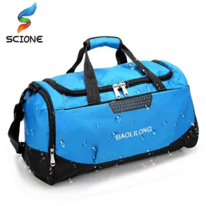 Large Sports Gym Bag With Shoes Pocket Waterproof Fitness Training Duffle Bag
