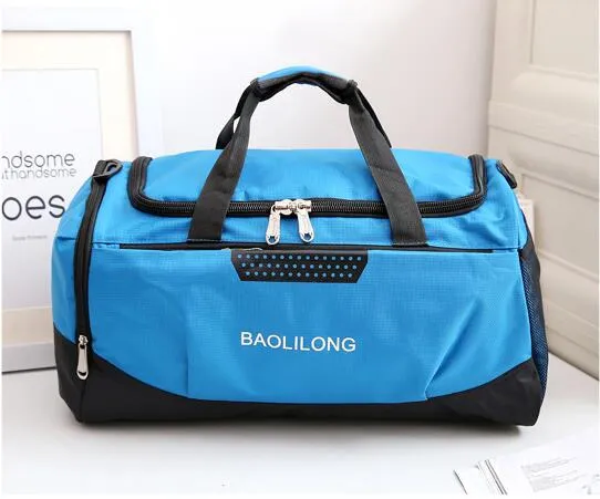 Large Sports Gym Bag With Shoes Pocket Waterproof Fitness Training Duffle Bag