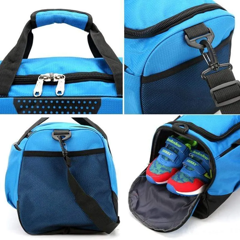 Large Sports Gym Bag With Shoes Pocket Waterproof Fitness Training Duffle Bag