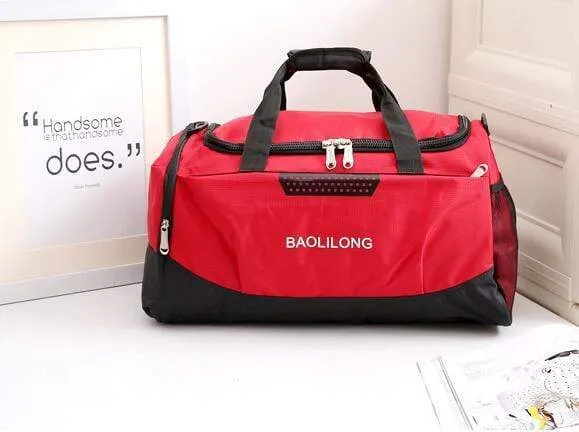 Large Sports Gym Bag With Shoes Pocket Waterproof Fitness Training Duffle Bag