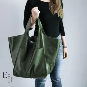 Large Tote Bags, Green