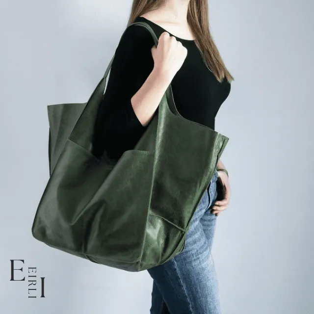 Large Tote Bags, Green