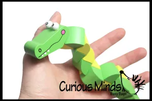 LAST CHANCE - LIMITED STOCK - Crocodile Bendy Wood Fidget Toy Alligator