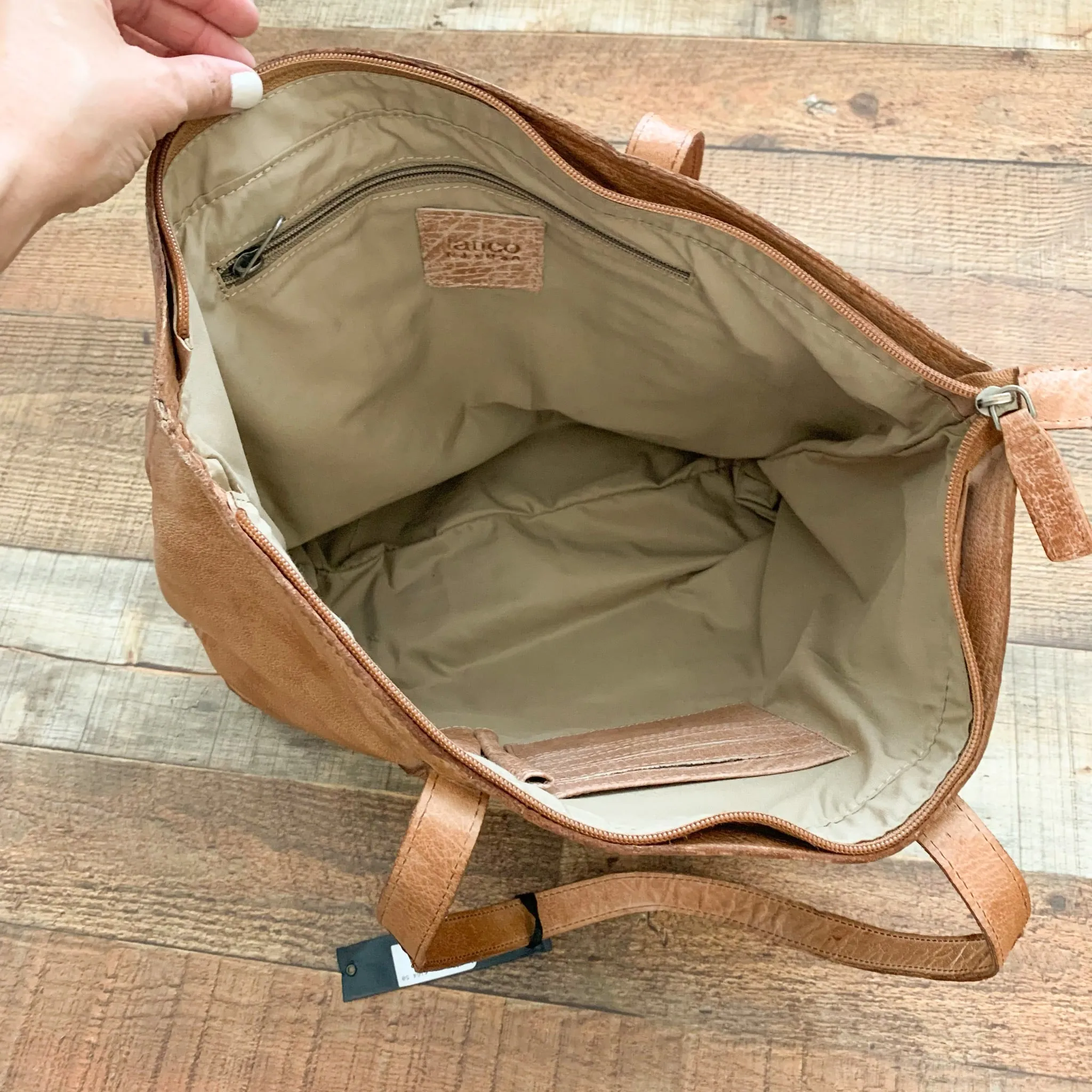 Latico Brown Leather Handbag NWT