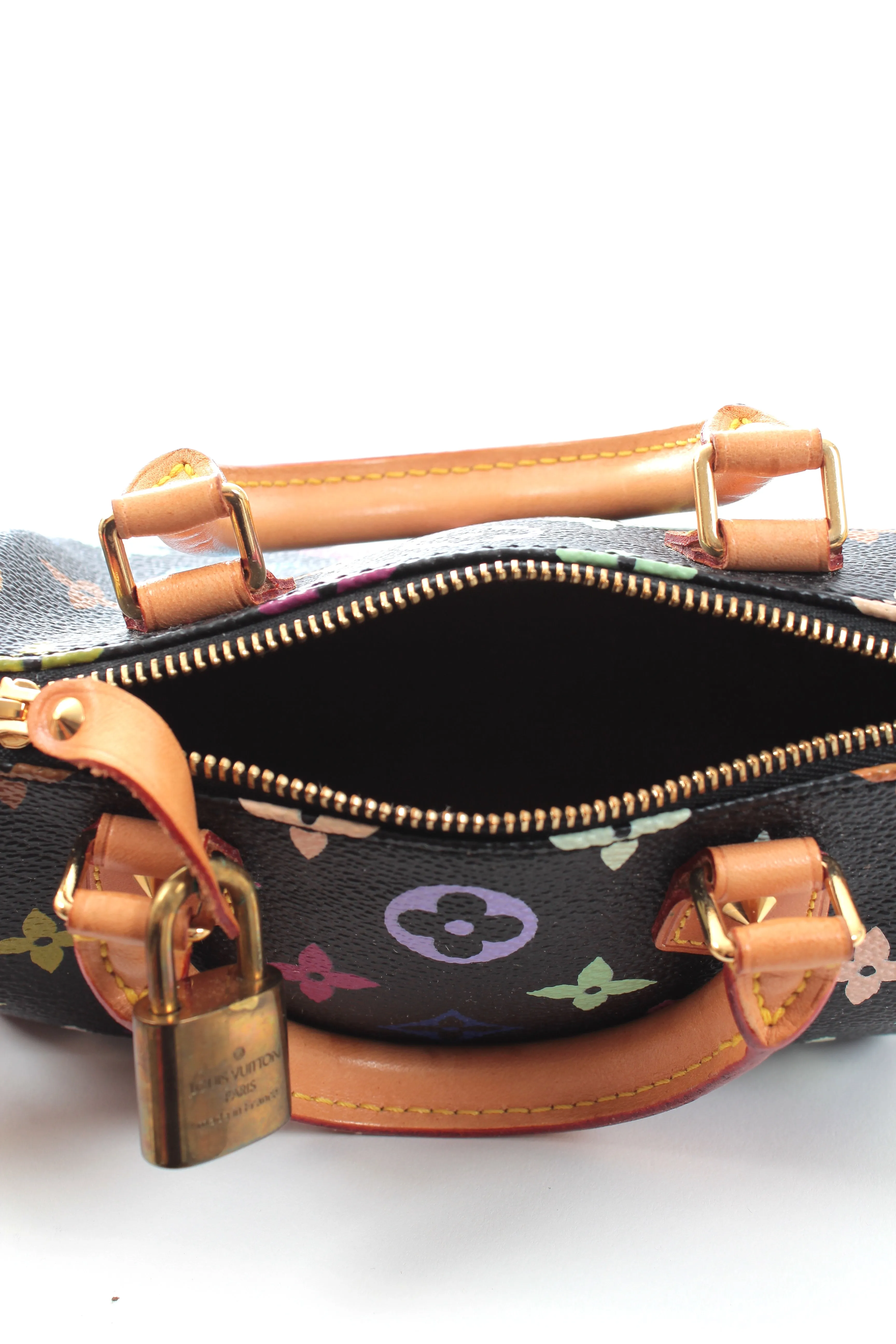 Louis Vuitton Mini Speedy / Mini HL Monogram Coated Canvas and Leather Bag