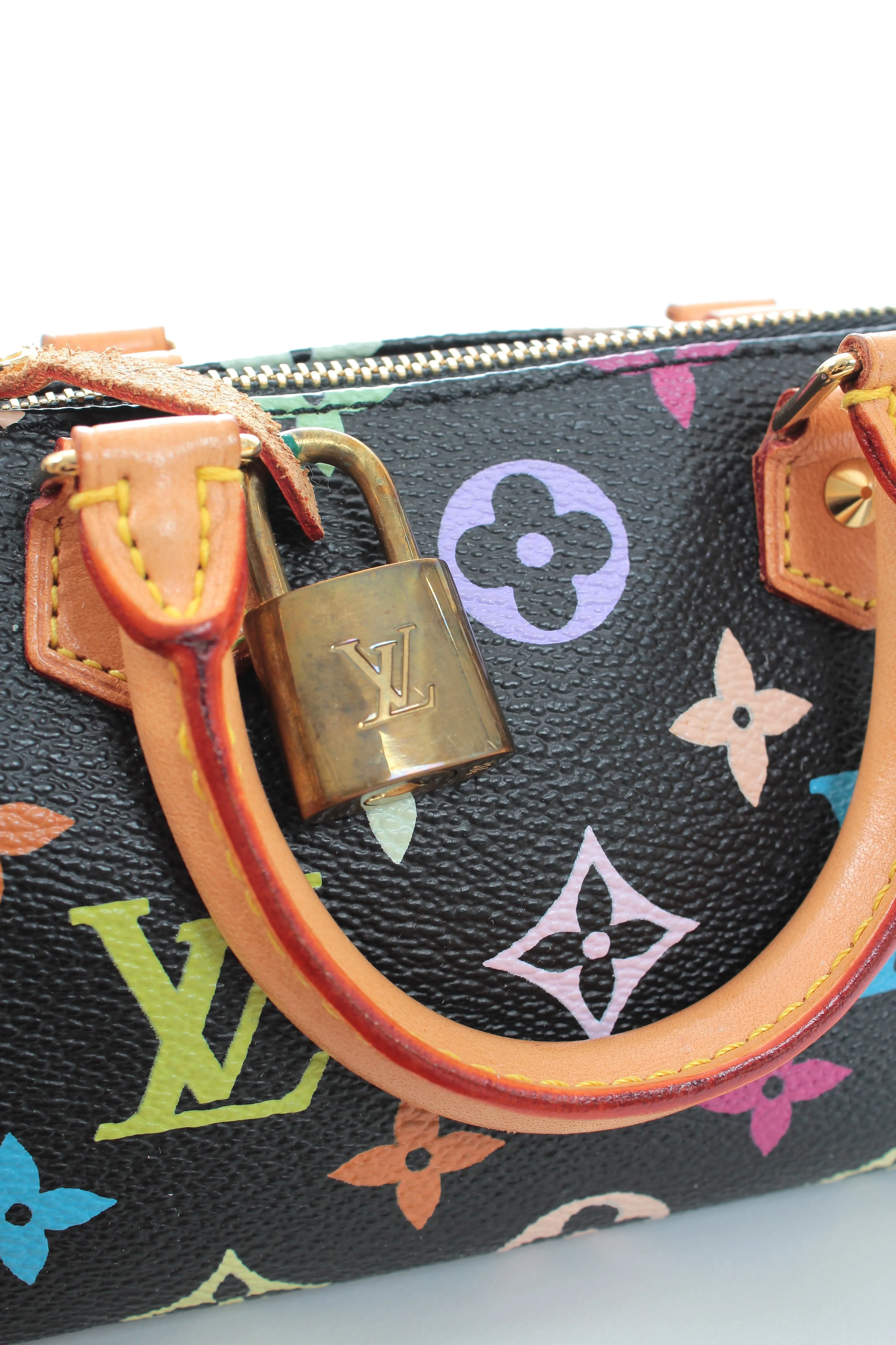 Louis Vuitton Mini Speedy / Mini HL Monogram Coated Canvas and Leather Bag