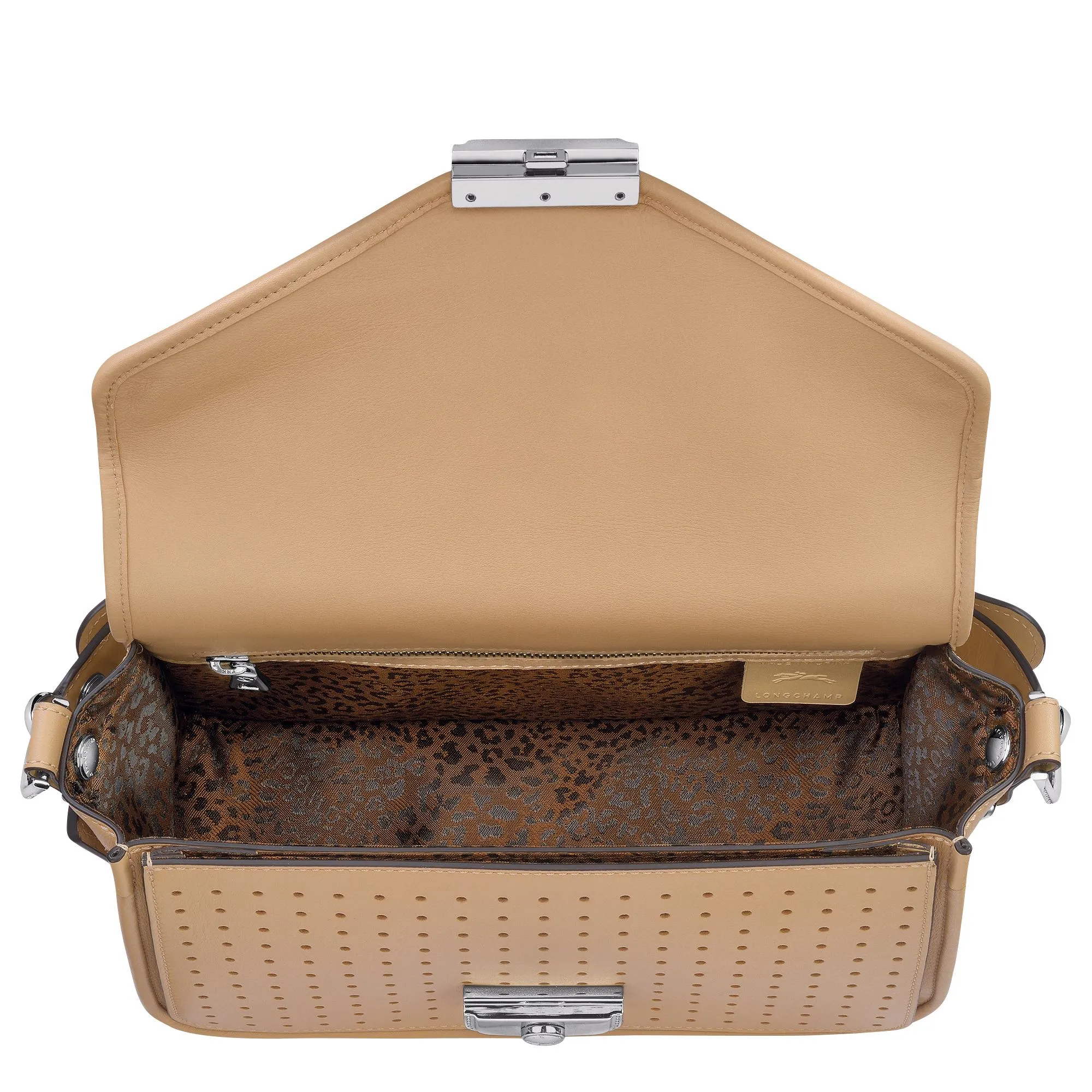 Mademoiselle Longchamp Crossbody Bag - Beige