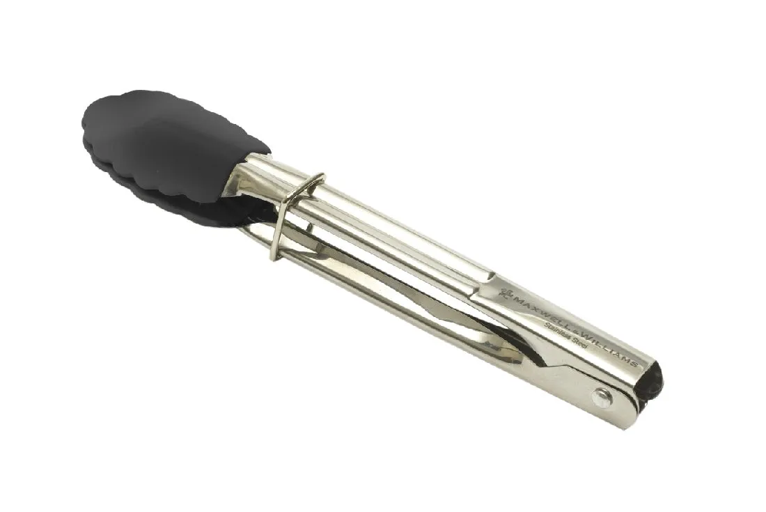 Maxwell & Williams Grabbers Mini Tongs 18cm Sili Blk