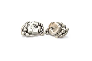 McCLELLAND BARCLAY Sterling Silver Leaf Clip-on Earrings