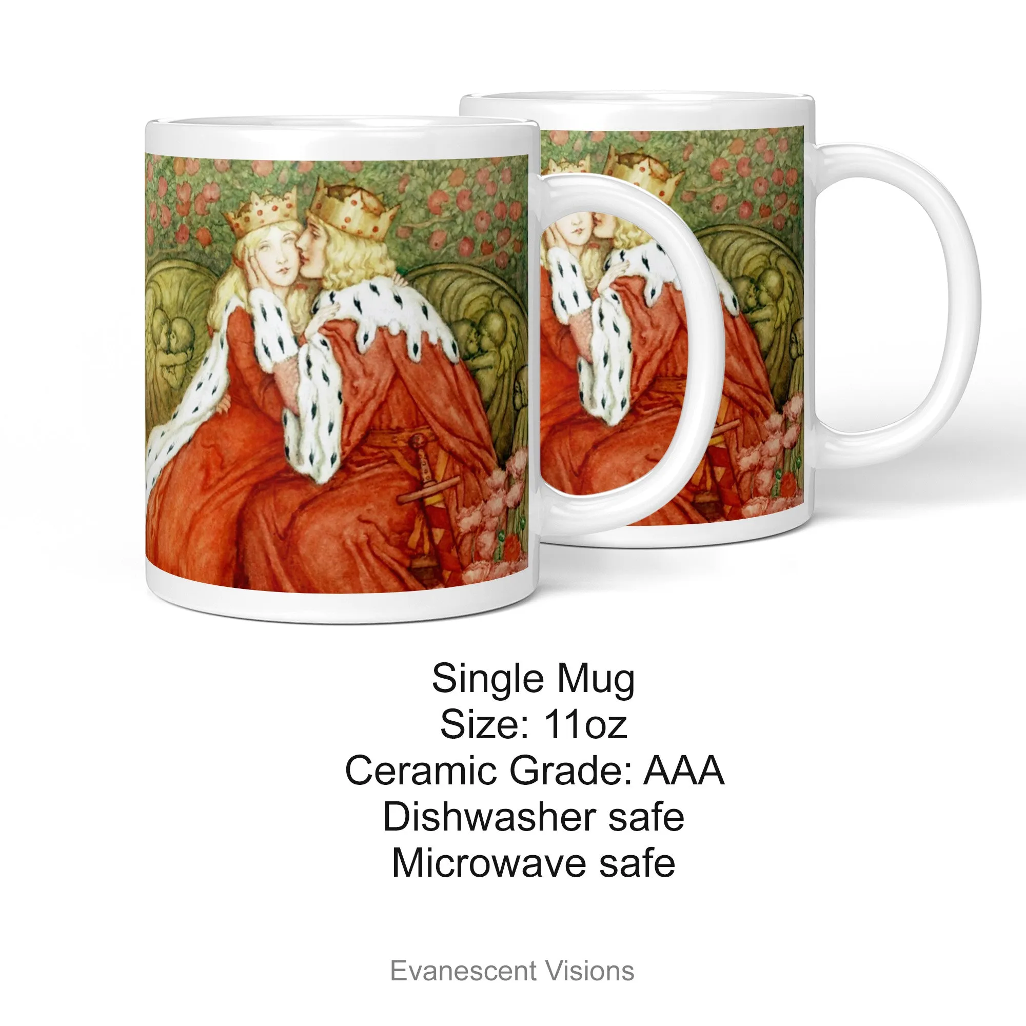 Medieval Lovers Artistic Personalised Love Mug