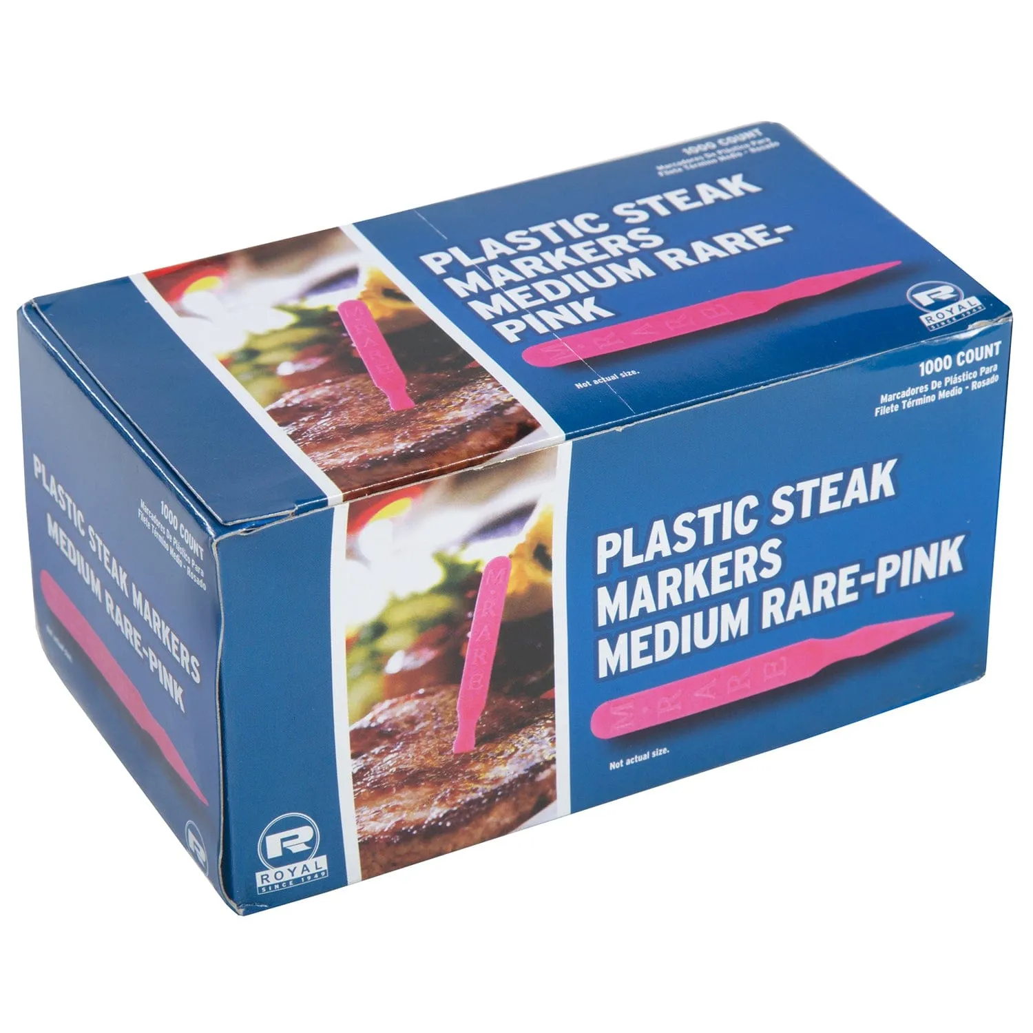Medium Rare Steak Markers-Pink, Case of 5,000