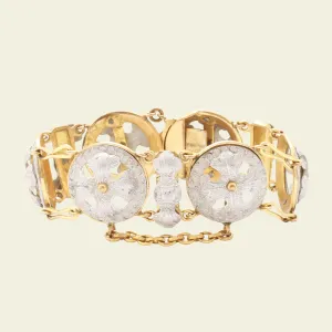 Mid Victorian Aluminum Bracelet