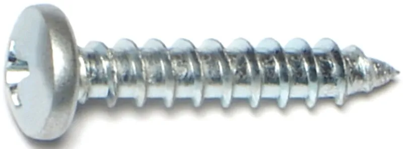 Midwest Fastener 03250 Screw, #10 Thread, Coarse Thread, Pan Head, Phillips Drive, Self-Tapping, Sharp Point, Steel, 100/PK :BX100: QUANTITY: 1