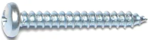 Midwest Fastener 03252 Screw, #10 Thread, Coarse Thread, Pan Head, Phillips Drive, Self-Tapping, Sharp Point, Steel, 100/PK :BX100: QUANTITY: 1