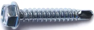 Midwest Fastener 10277 Screw, #8 Thread, 1 in L, Hex, Socket Drive, Self-Drilling Point, Steel, Zinc, 1 PK :CD: QUANTITY: 1