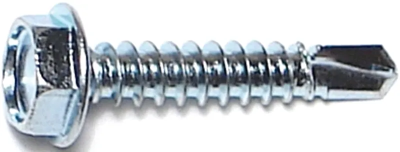 Midwest Fastener 10280 Screw, #10 Thread, 1 in L, Hex, Socket Drive, Self-Drilling Point, Steel, Zinc :CD: QUANTITY: 1