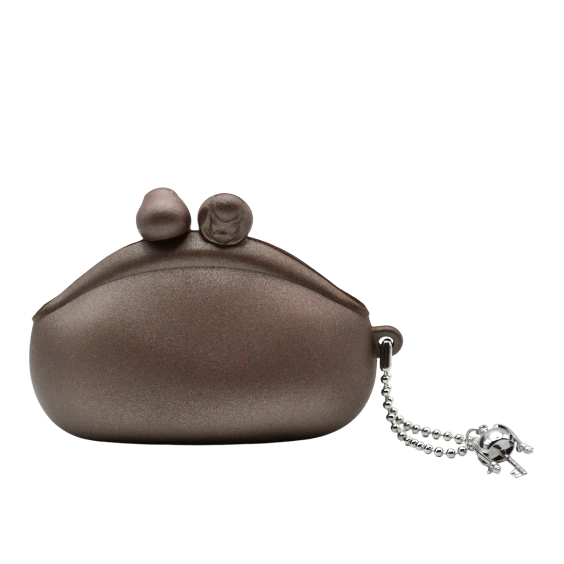 Mini Coin Purse in Brunette