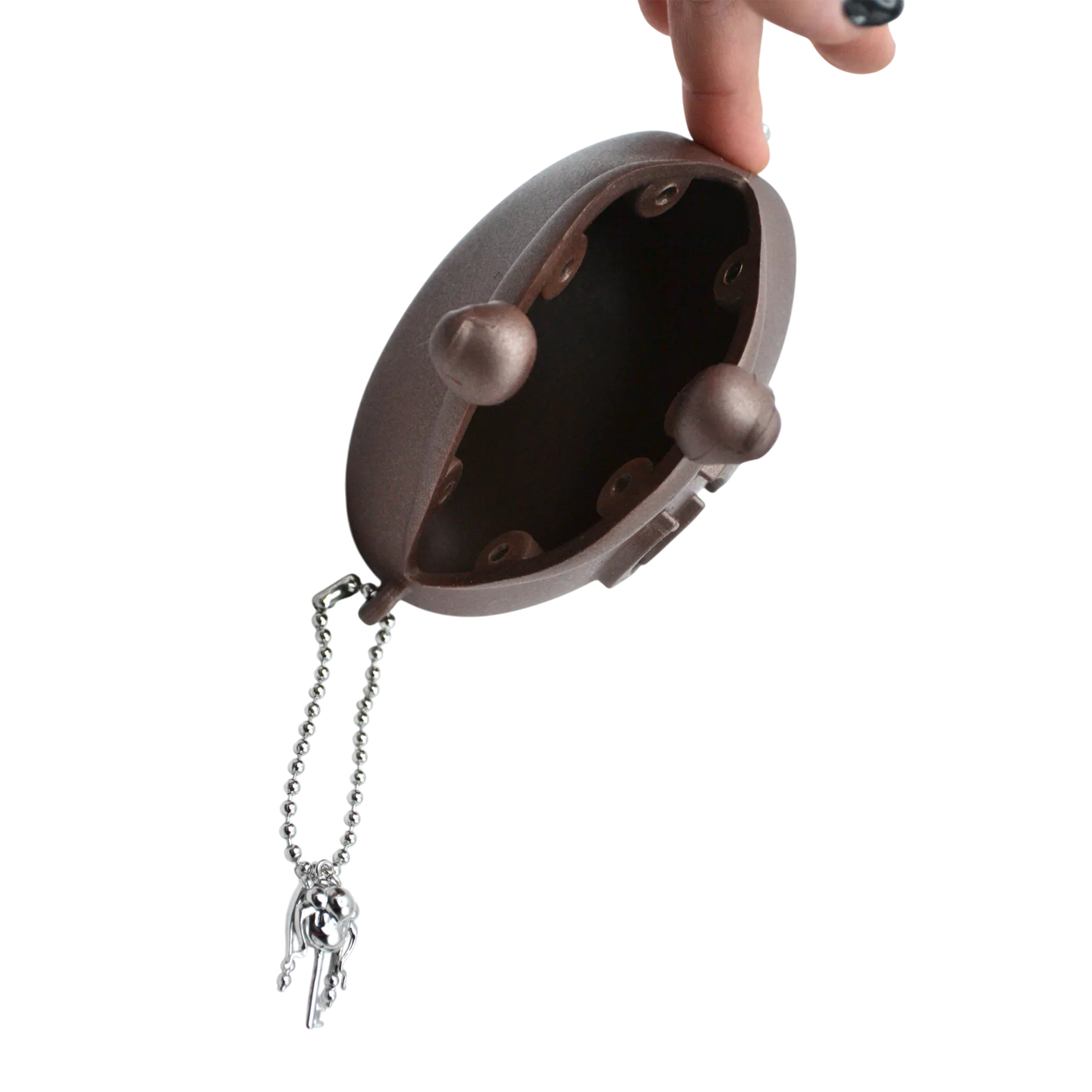 Mini Coin Purse in Brunette