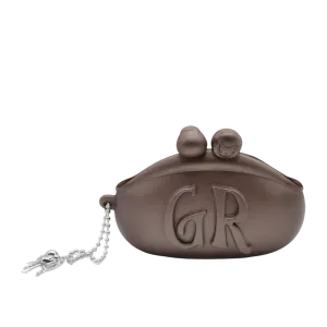 Mini Coin Purse in Brunette