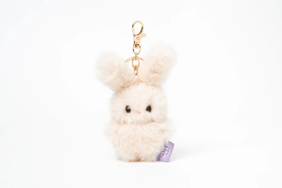 MINI KEYRING WIRE EARS PINK RABBIT