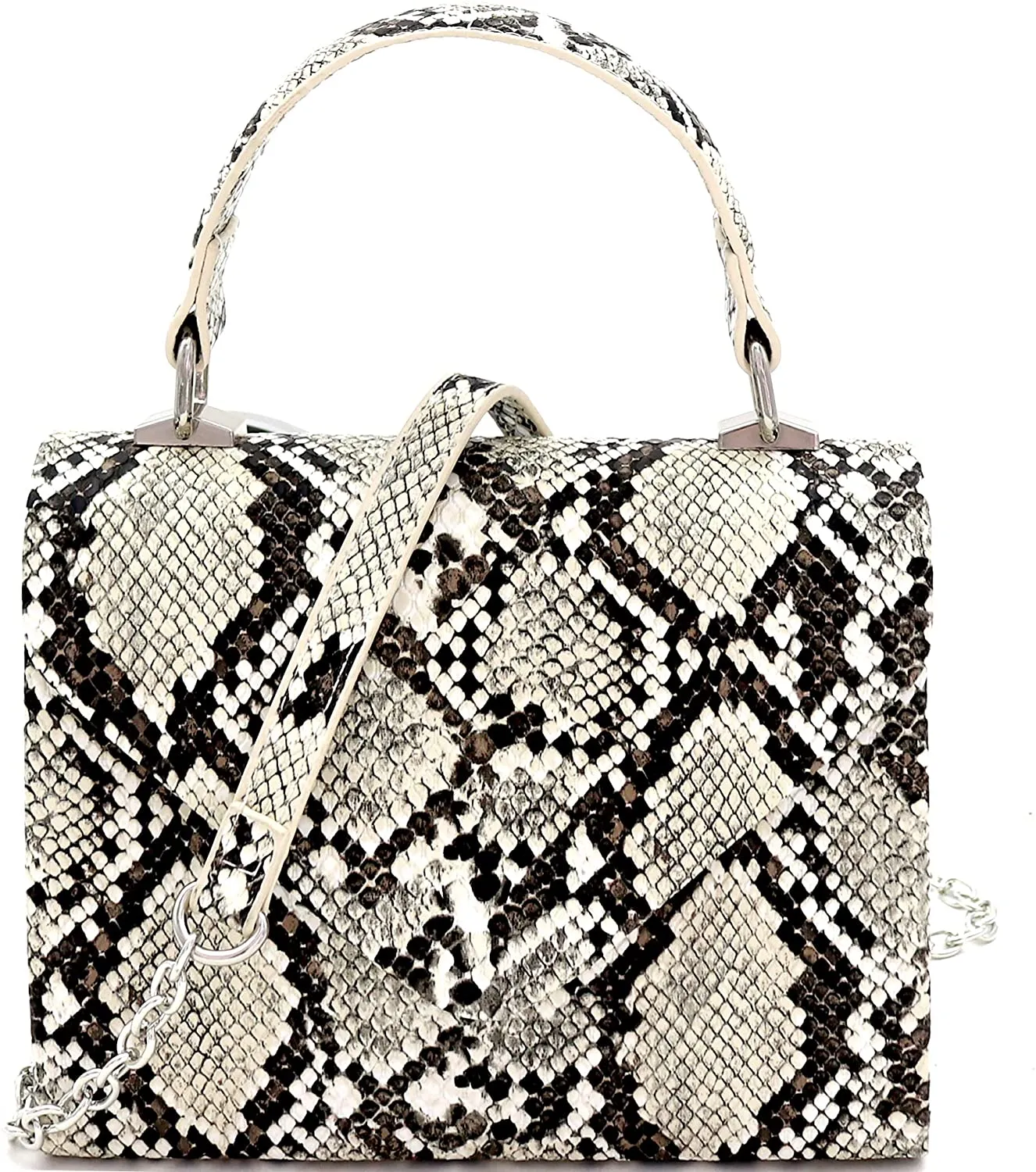Mini Retro Glossy Crocodile Burgundy Box Flap leather Satchel Crossbody Handbag