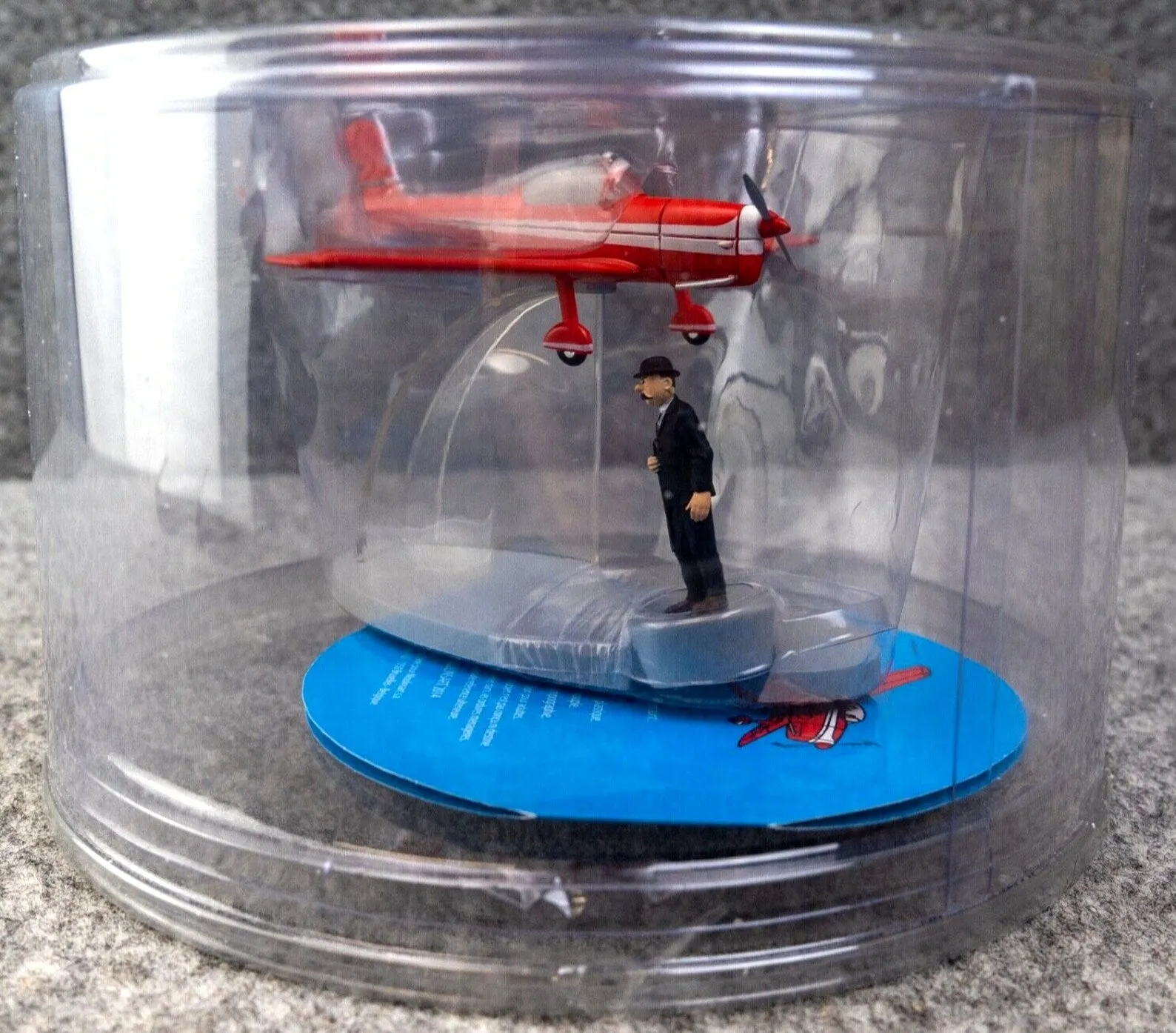 Moulinsart Avion Tintin 29528 Red Havilland Plane: Black Island Hachette Model #8