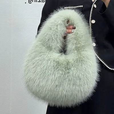 MQTIME  - Myleah Faux Fur Handbag