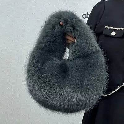 MQTIME  - Myleah Faux Fur Handbag