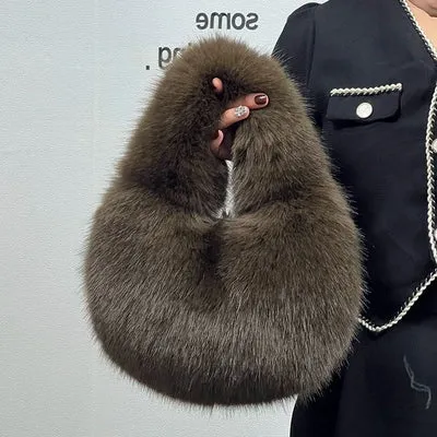 MQTIME  - Myleah Faux Fur Handbag