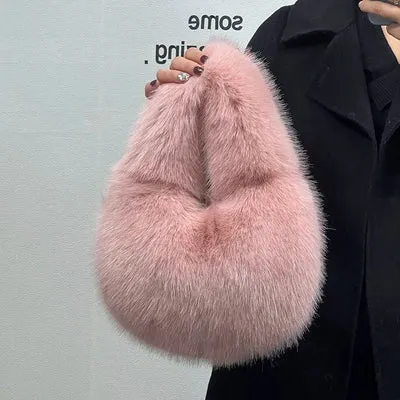 MQTIME  - Myleah Faux Fur Handbag