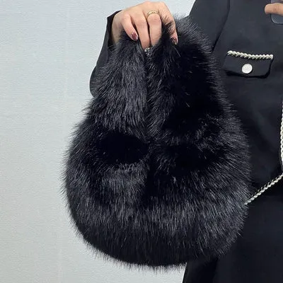 MQTIME  - Myleah Faux Fur Handbag