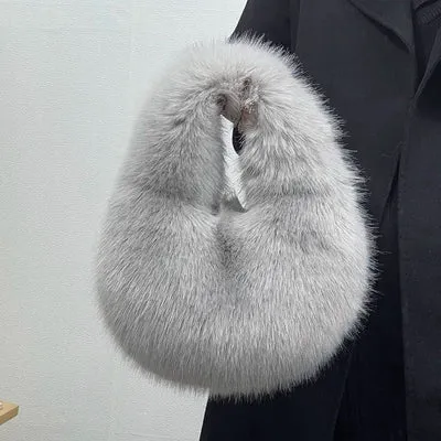 MQTIME  - Myleah Faux Fur Handbag