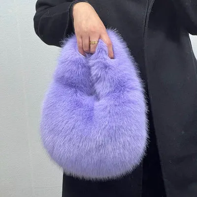 MQTIME  - Myleah Faux Fur Handbag