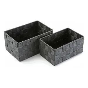 Multi-purpose basket Grey (2 Pieces)