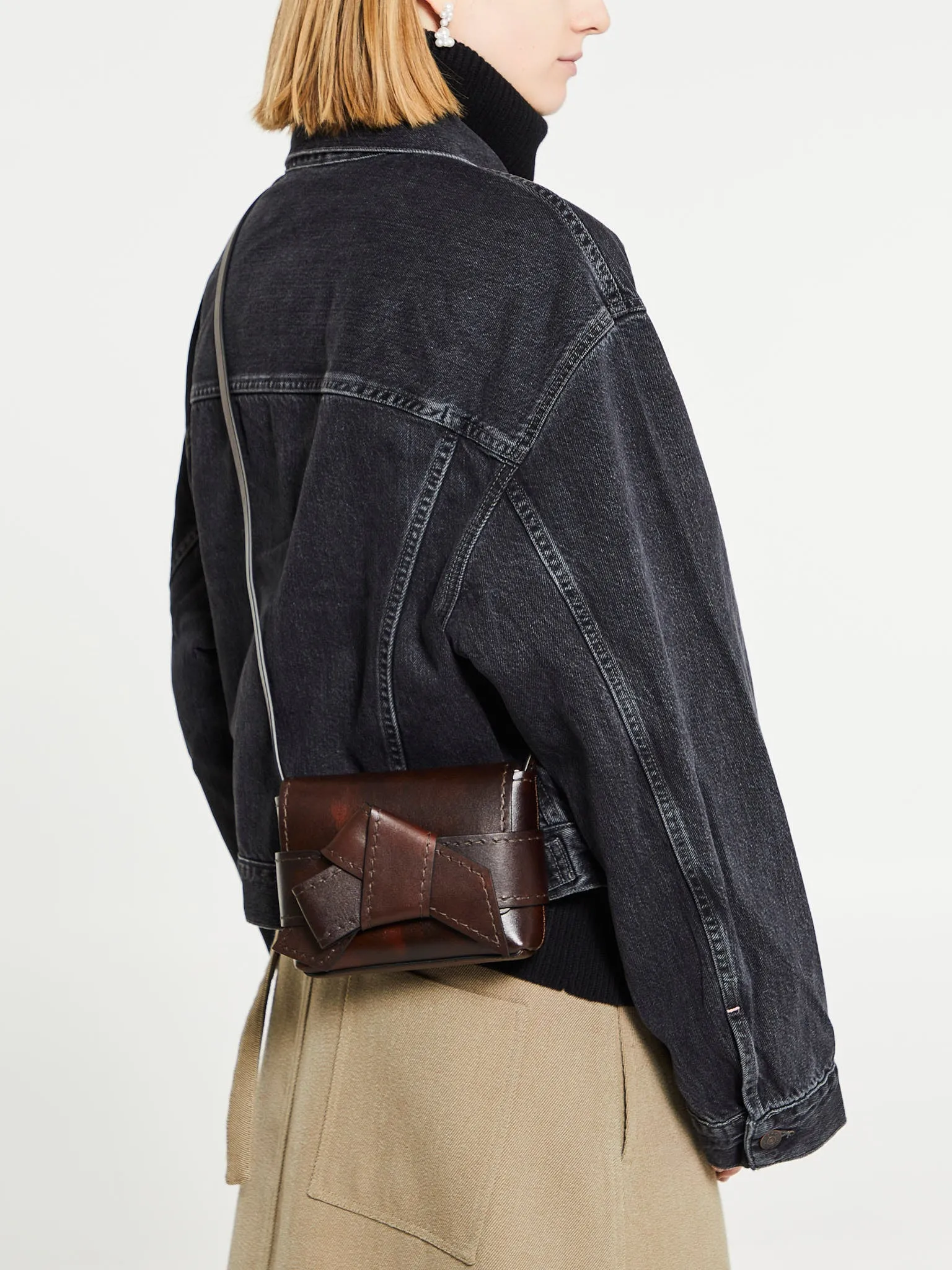 Musubi Mini Crossbody Bag in Dark Brown