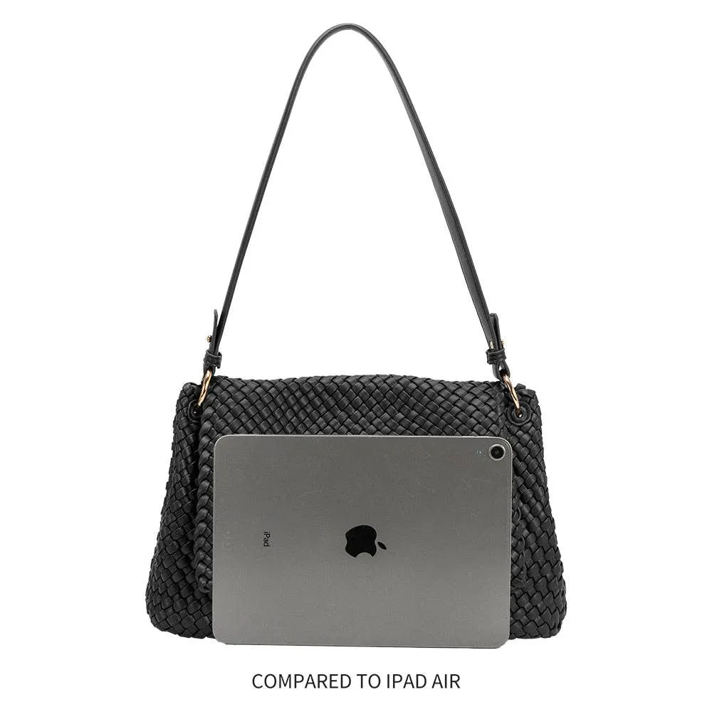 Natalia Recycled Vegan Shoulder Bag Olive