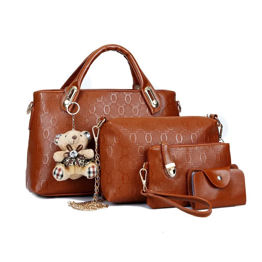 New Arrival Elegant, Stylish Ladies Bag Set2  PU Leather  On Sale (XNB3)