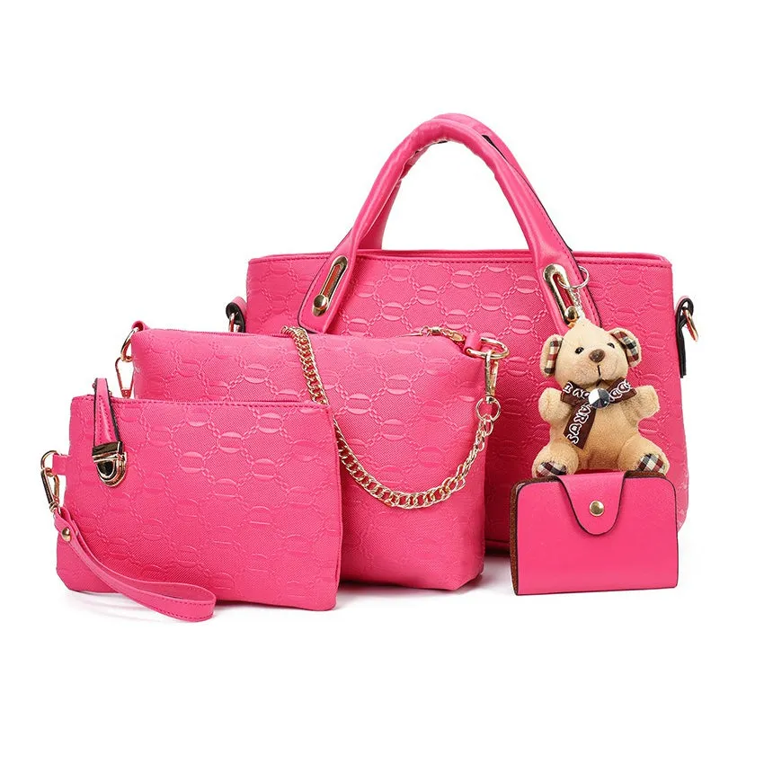 New Arrival Elegant, Stylish Ladies Bag Set2  PU Leather  On Sale (XNB3)