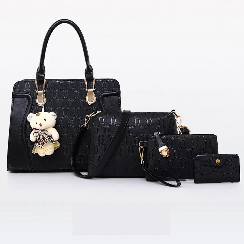 New Arrival Elegant, Stylish Ladies Bag Set2  PU Leather  On Sale (XNB3)