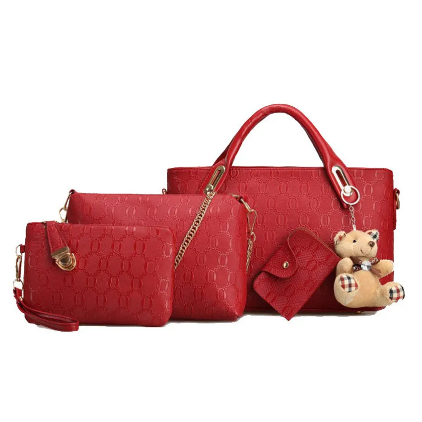 New Arrival Elegant, Stylish Ladies Bag Set2  PU Leather  On Sale (XNB3)
