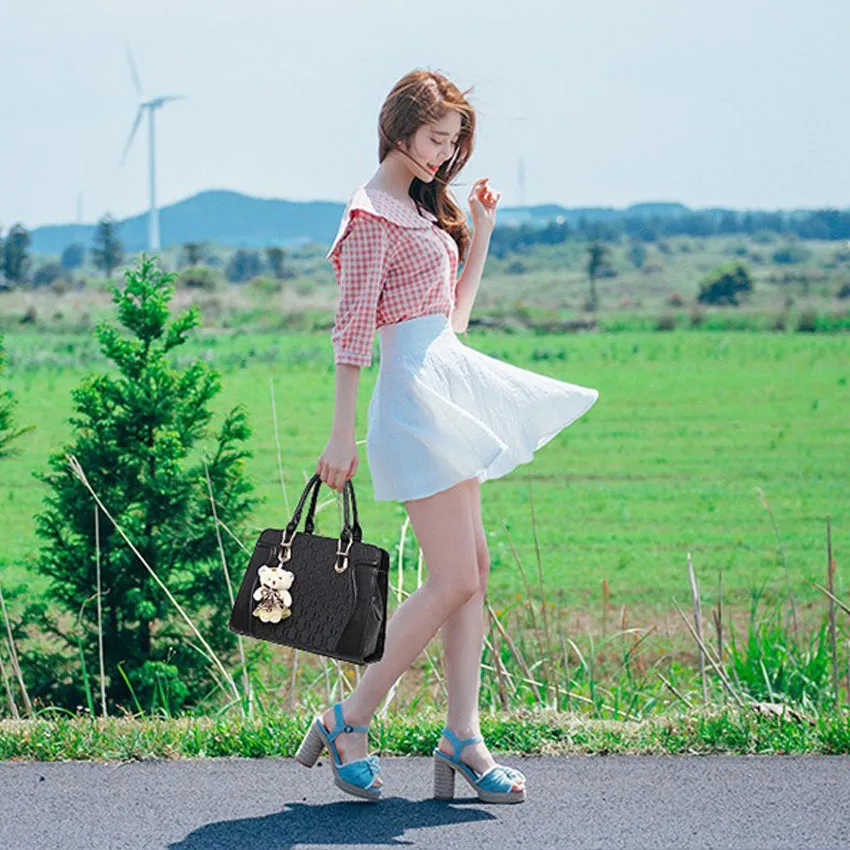 New Arrival Elegant, Stylish Ladies Bag Set2  PU Leather  On Sale (XNB3)