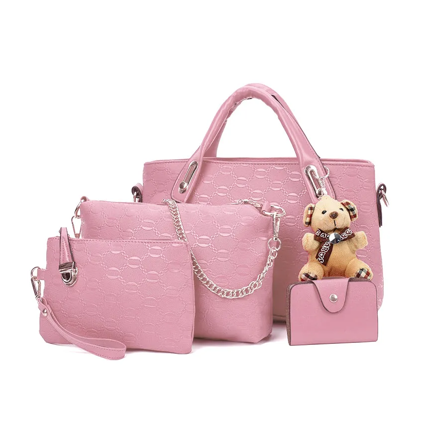 New Arrival Elegant, Stylish Ladies Bag Set2  PU Leather  On Sale (XNB3)