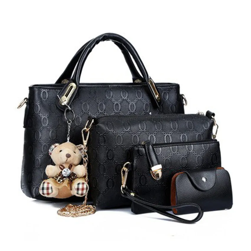 New Arrival Elegant, Stylish Ladies Bag Set2  PU Leather  On Sale (XNB3)