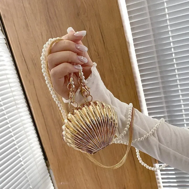 New Summer Lipstick Bags for Women Fashion Pearl Mini Purse