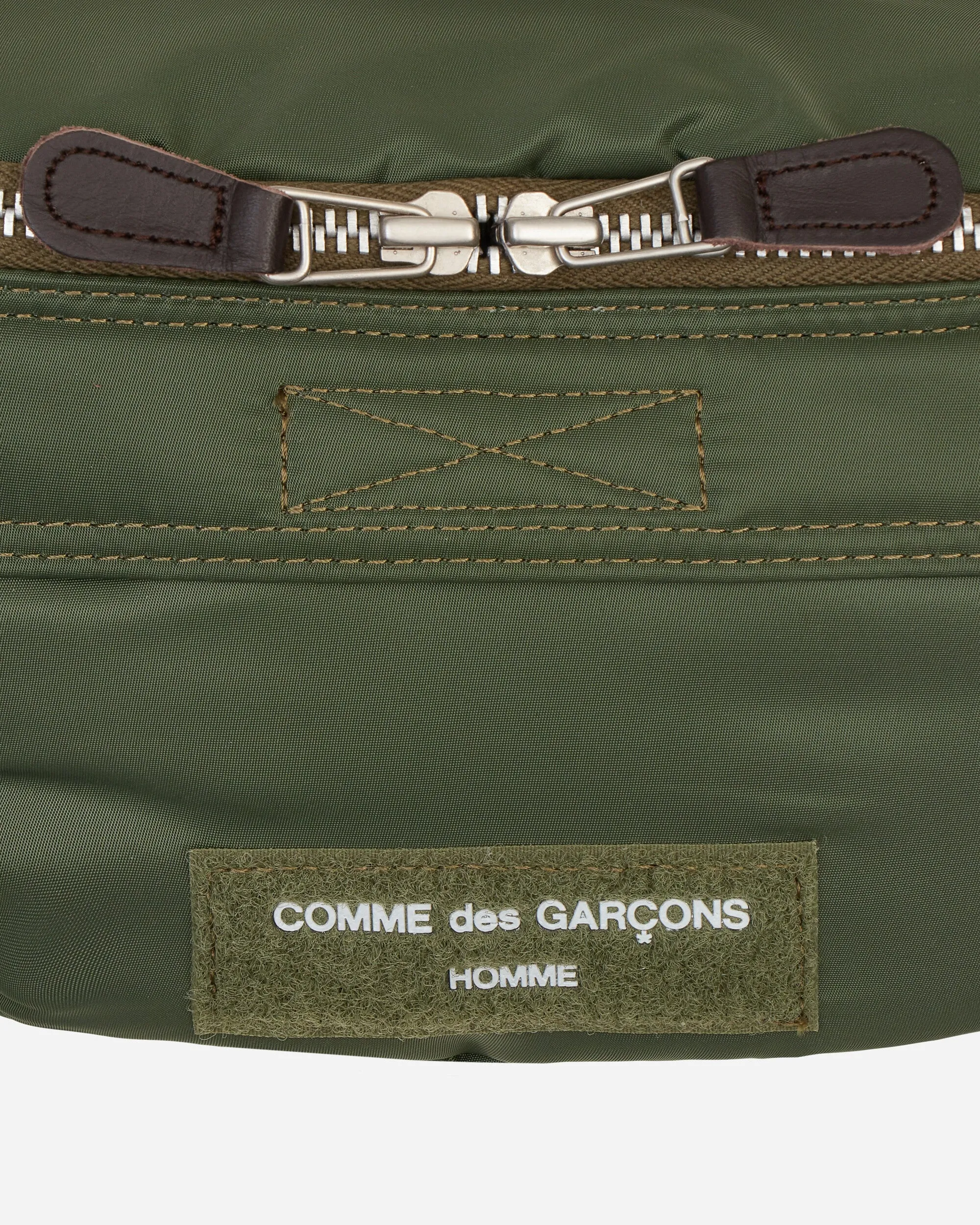 Nylon Twill Crossbody Bag Green