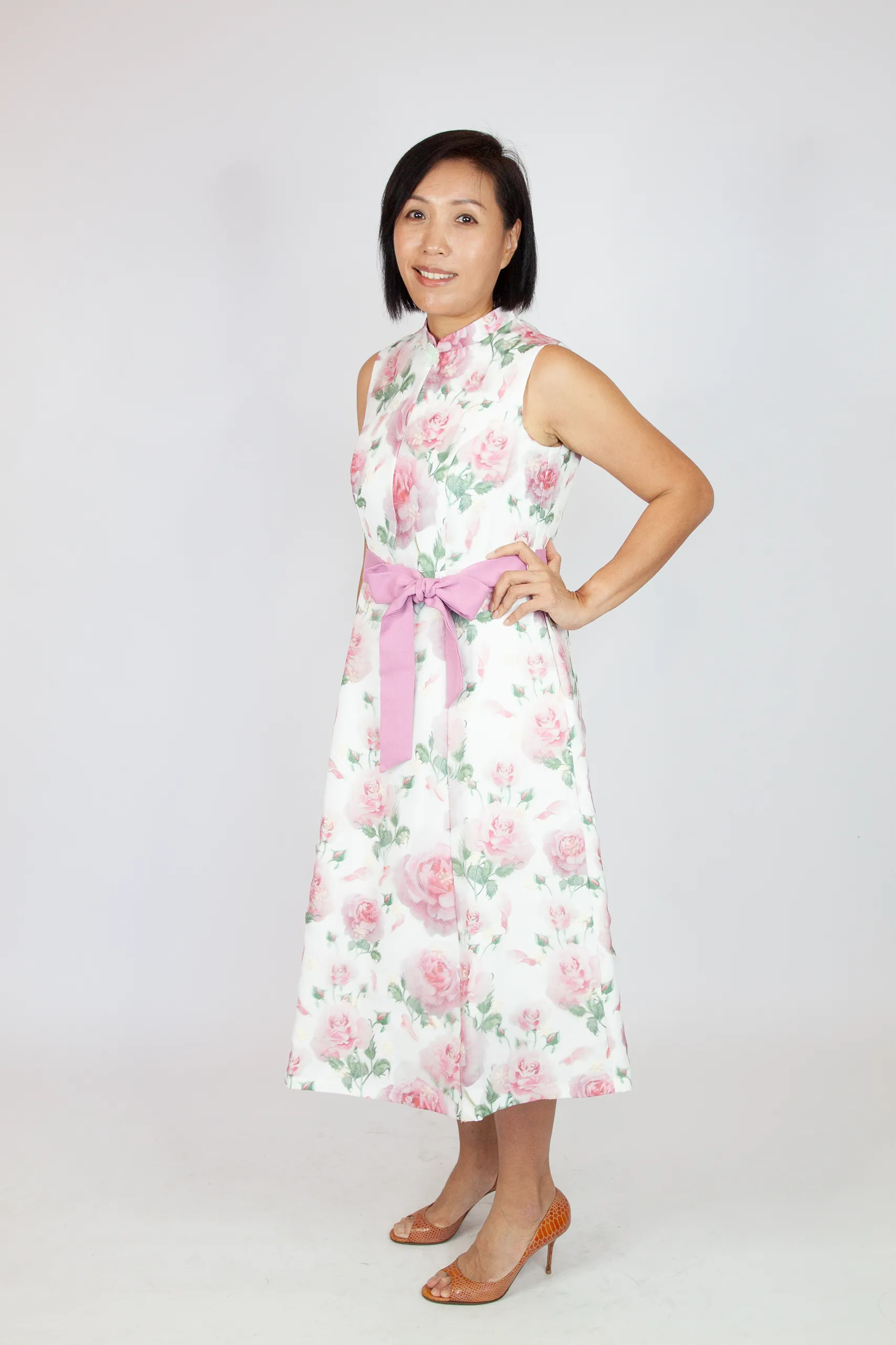 Organza 3D Rose Dress