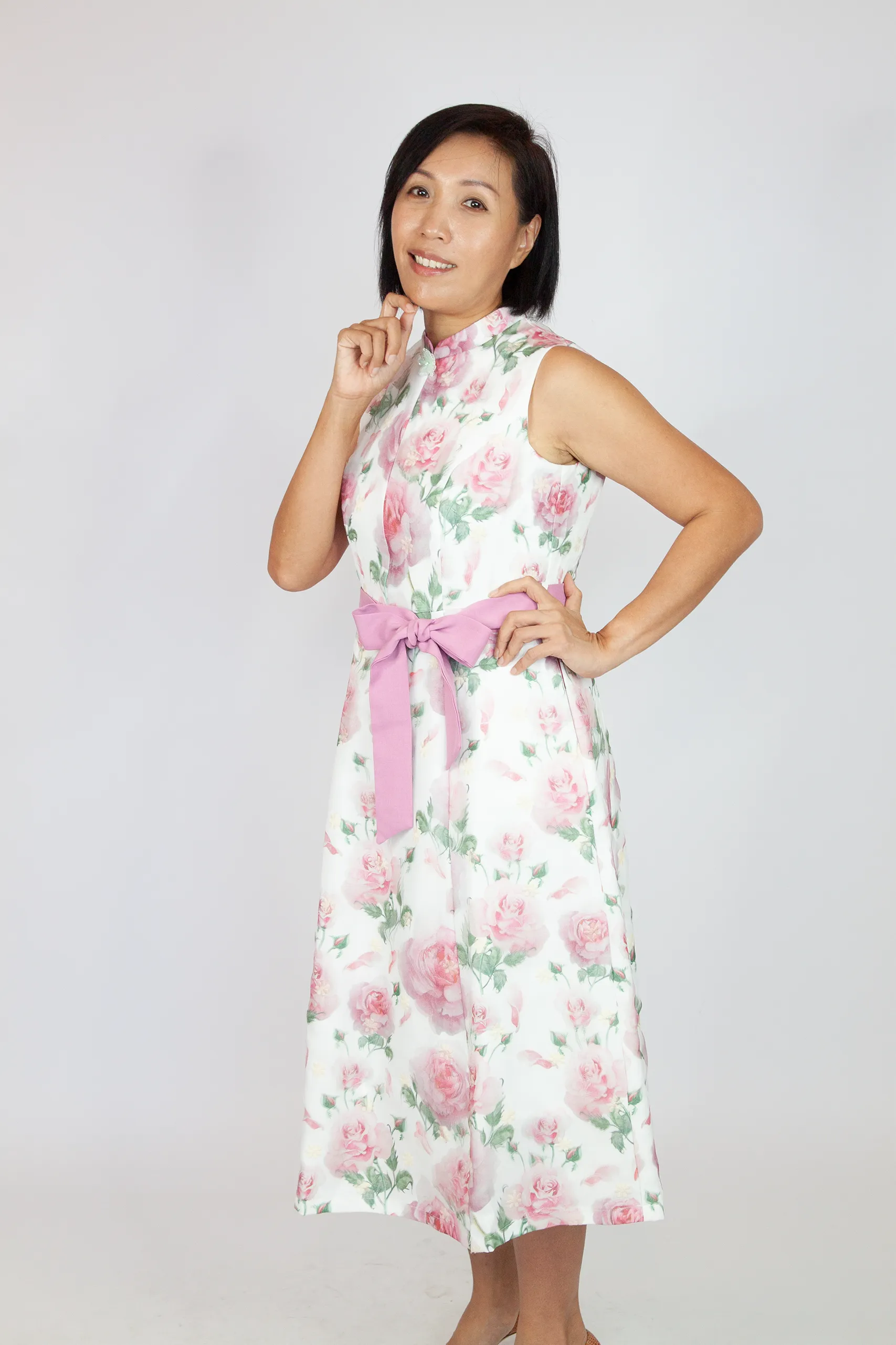 Organza 3D Rose Dress