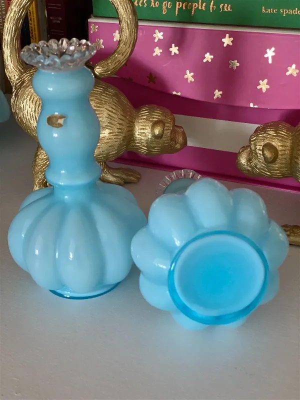 Pair of 1930's Fenton Glass vases