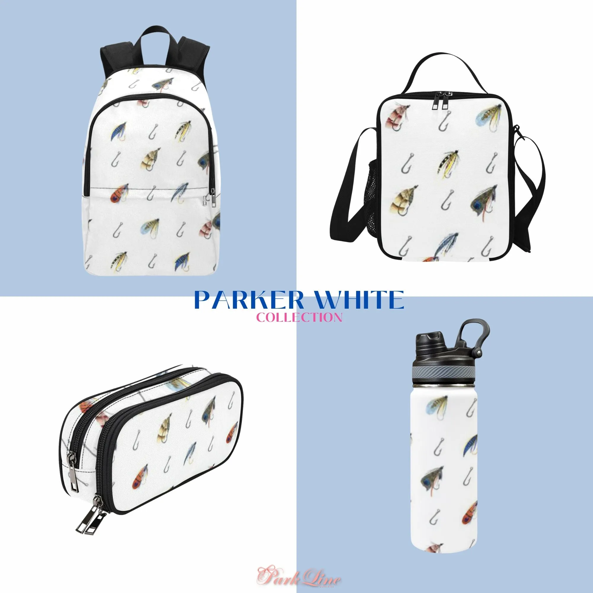 Parker White Pencil Pouch | Durable Organizer for Pens & Supplies